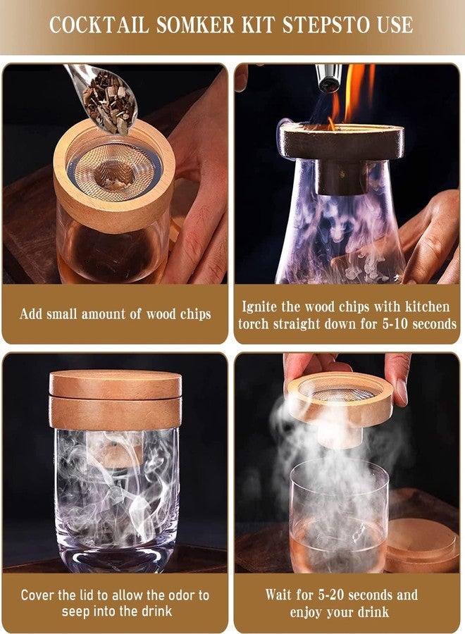 BdelrinQue Whiskey Kit, Cocktail Kit with Lids, Infuser for Whiskey, Bartending for Home Bartenders, Gift for Cocktail Enthusiasts - Image 4